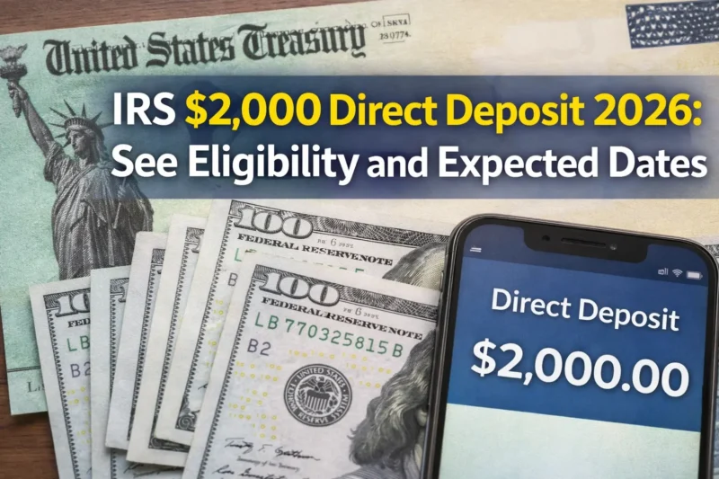 IRS $2,000 Direct Deposit 2026: See Eligibility and Expected Dates