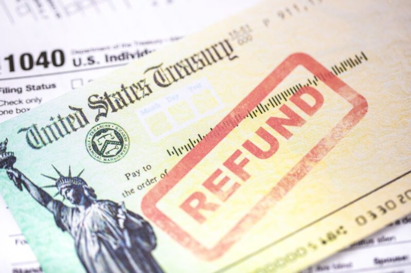 IRS Where's My Refund tool showing approved status with no deposit date on March 22 2026