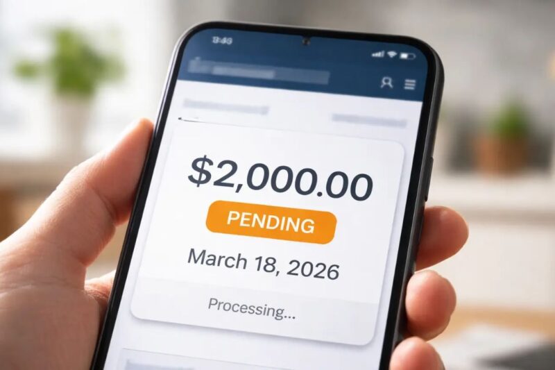 IRS transcript showing Code 846 refund issued entry for March 2026 direct deposit