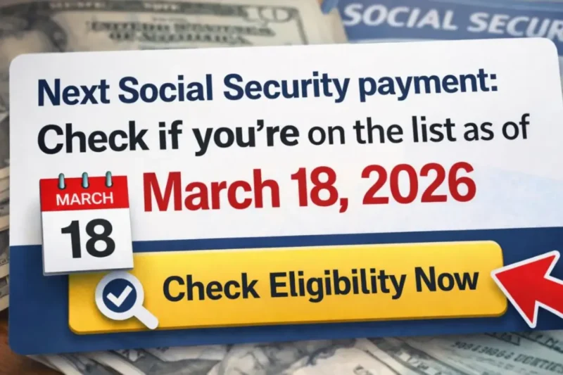 Social Security Payments Confirmed for March 18 — Check Your Amount Now